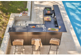 Support angle cuisine Forge Adour acier avec comptoir bar