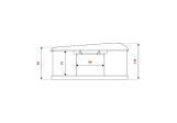 Tente de toit Autohome Maggiolina Airlander S X-Long Gris