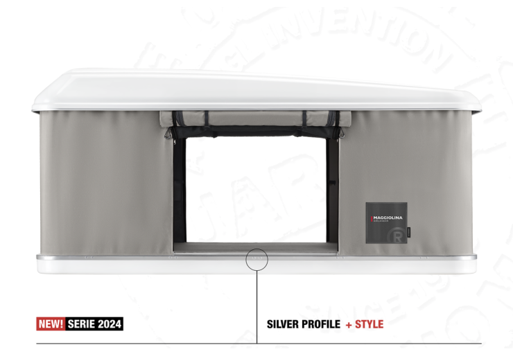Tente de toit Autohome Maggiolina Airlander S X-Long Gris
