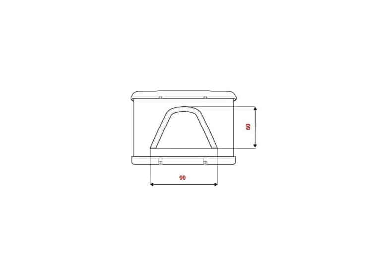 Tente de toit Autohome Maggiolina Airlander S X-Long Gris