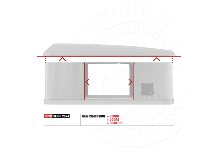 Tente de toit Autohome Maggiolina Airlander Plus Small Blackstorm