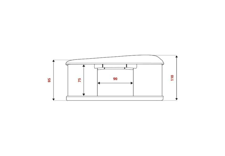 Tente de toit Autohome Maggiolina Airlander Plus Small Blackstorm