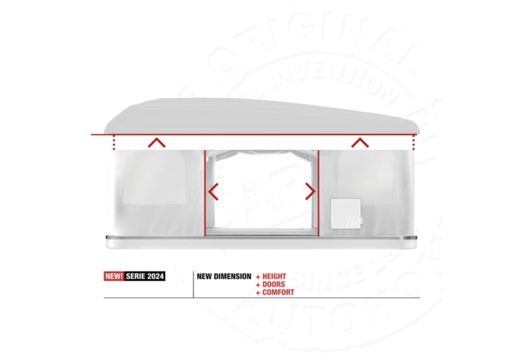 Tente de toit Autohome Maggiolina Airlander Plus Small Blackstorm