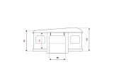 Tente de toit Autohome Maggiolina Airlander Plus Small Blackstorm