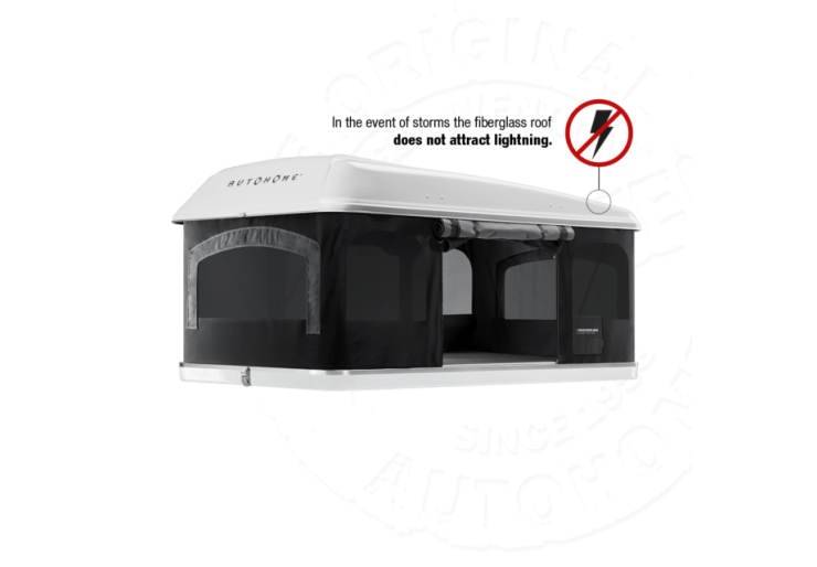 Tente de toit Autohome Maggiolina Grand tour 360° Small Carbone