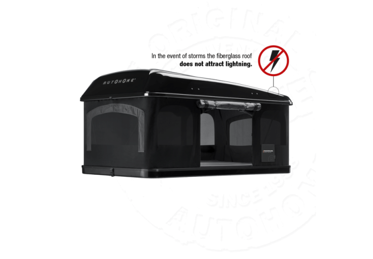 Tente de toit Autohome Maggiolina Grand tour 360° Small Blackstorm