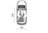 Tente de toit Autohome Maggiolina Grand tour 360° Small Blackstorm