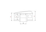 Tente de toit Autohome Maggiolina Grand tour 360° Small Blackstorm