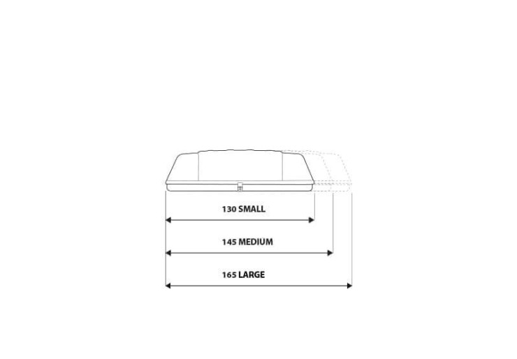 Tente de toit Autohome Maggiolina Grand tour 360° Small Blackstorm