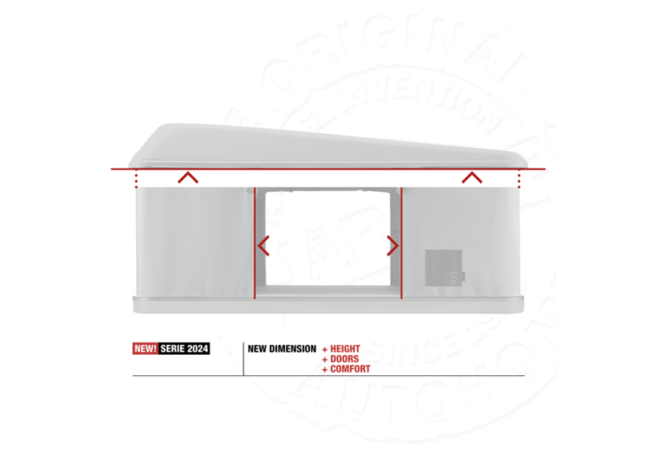 Tente de toit Autohome Maggiolina Extrême Small Blackstorm