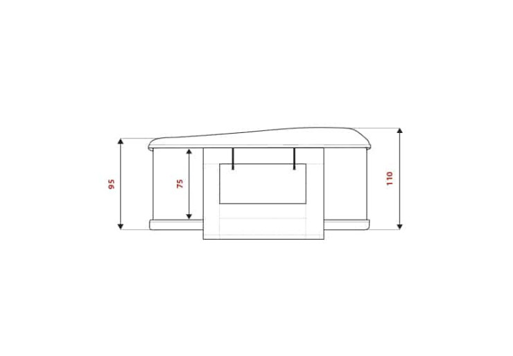 Tente de toit Autohome Maggiolina Carbon fiber Small