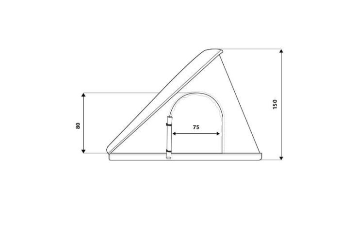 Tente de toit Autohome Columbus Variant Small Gris