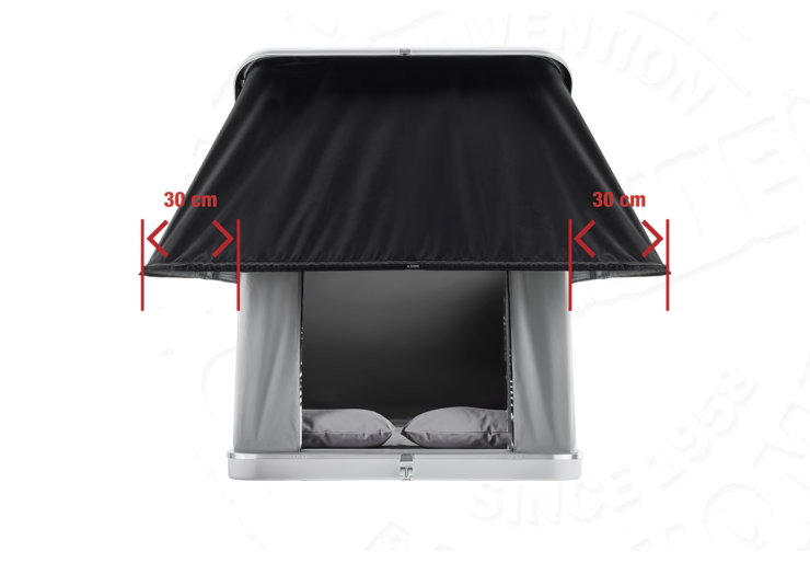 Tente de toit Autohome Columbus Variant Small Gris