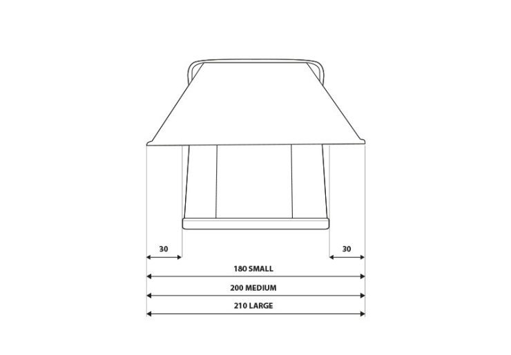 Tente de toit Autohome Columbus Variant Small Gris