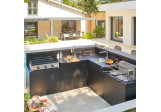 Support angle cuisine Forge Adour acier avec comptoir bar