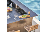 Support angle cuisine Forge Adour acier avec comptoir bar