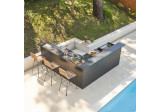 Support angle cuisine Forge Adour acier avec comptoir bar