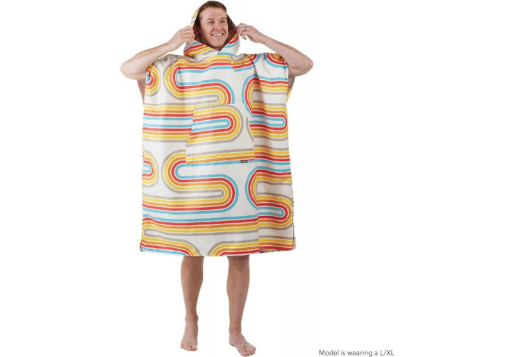 Poncho Retro Curve S/M PackTowl - Serviette microfibres