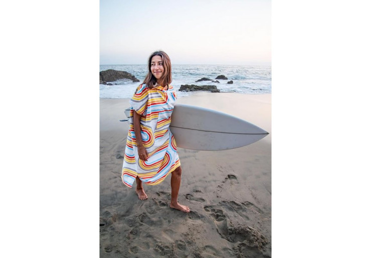 Poncho Retro Curve S/M PackTowl - Serviette microfibres