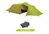 Pack tente + tapis Ferret XT 3P Vert Vaude