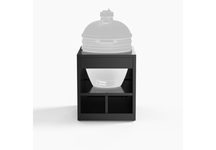 Support Kamado Comptoir Bar Acier Noir Forge Adour