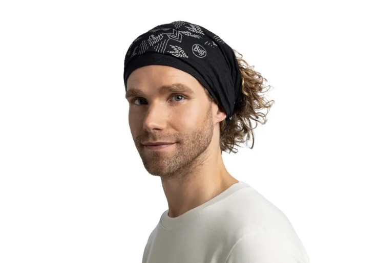 Tour de cou Lightweight Merino Print Vanyr Black