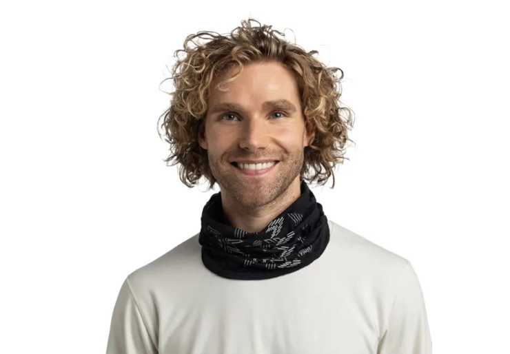 Tour de cou Lightweight Merino Print Vanyr Black