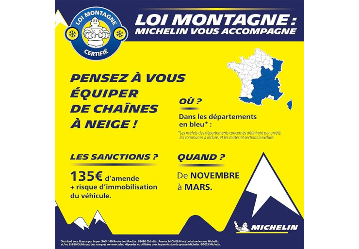 Chaînes neige Michelin Easy Grip Evolution 13