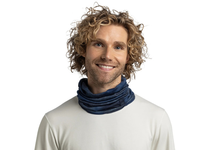 Tour de cou Lightweight Merino Natural Tye Dye Navy