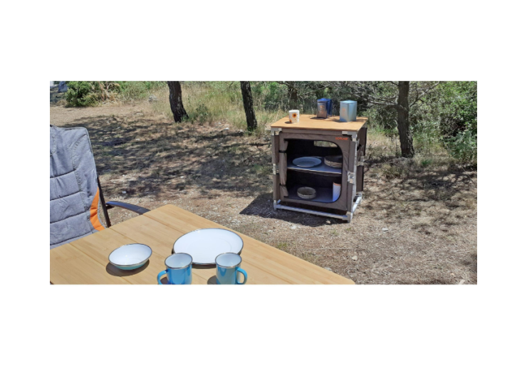 Meuble de rangement 2 étagères EasyQuick Jaipur Soplair