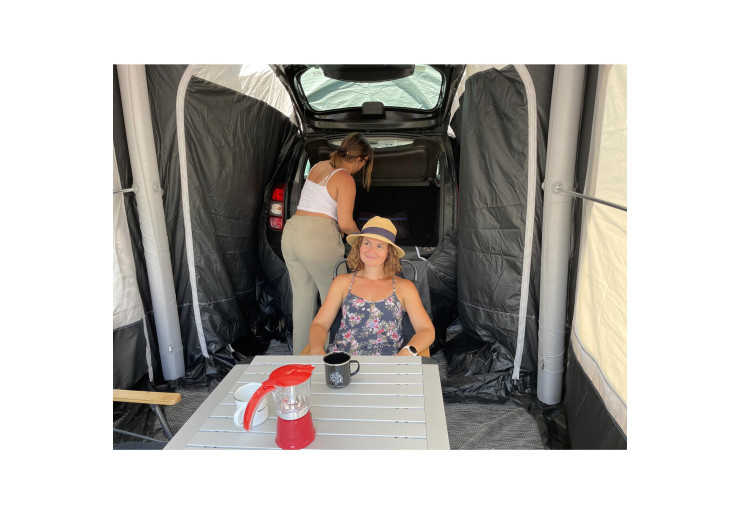 Tunnel de raccordement arrière spécial SUV pour abri Lodge Air Soplair