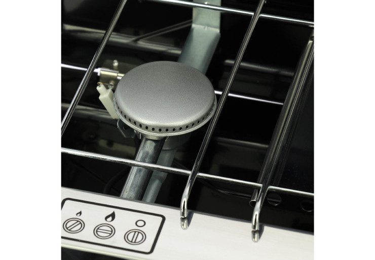 Réchaud à gaz 2 feux avec grill/toaster Incasa
