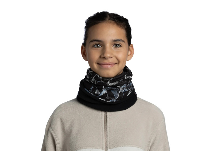Tour de cou enfant Polar Bargy Black Buff