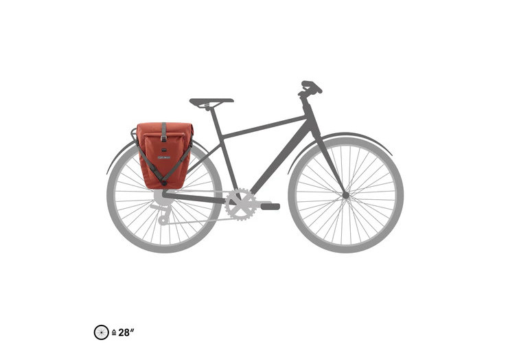 Sacoche de vélo Back-Roller Plus QL2.2 Dark chili Ortlieb