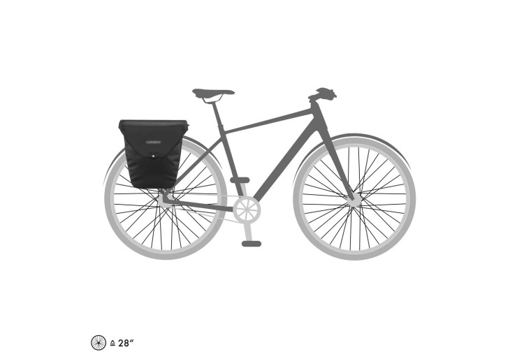 Sacoche de vélo Velo-Shopper Noir Ortlieb