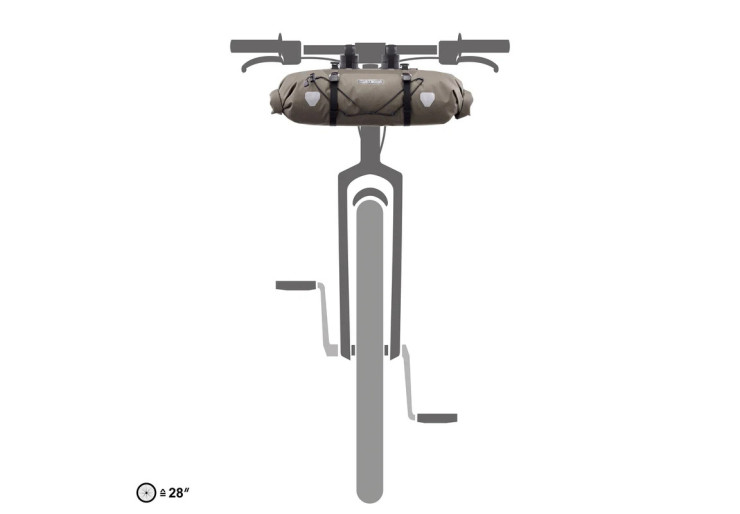 Sacoche de guidon Bikepacking Handlebar-Pack 15L Dark Sand Ortlieb