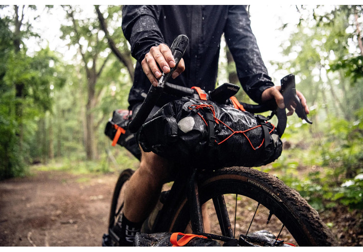Sacoche de guidon Bikepacking Handlebar-Pack 15L Dark Sand Ortlieb