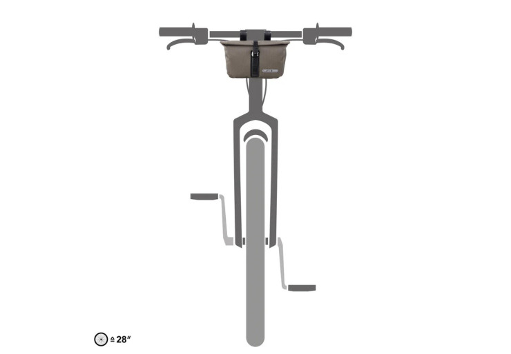 Sacoche de guidon 3,5L Accessory-Pack Ortlieb Dark Sand