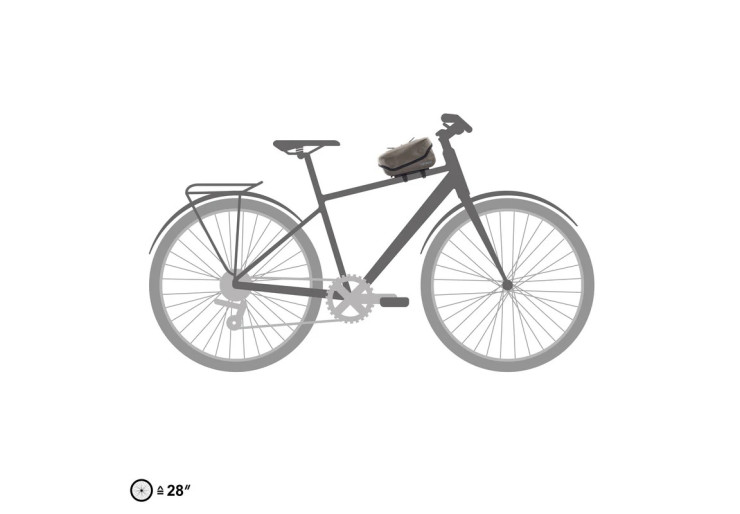 Sacoche de vélo Toptube-Bag Noir Ortlieb