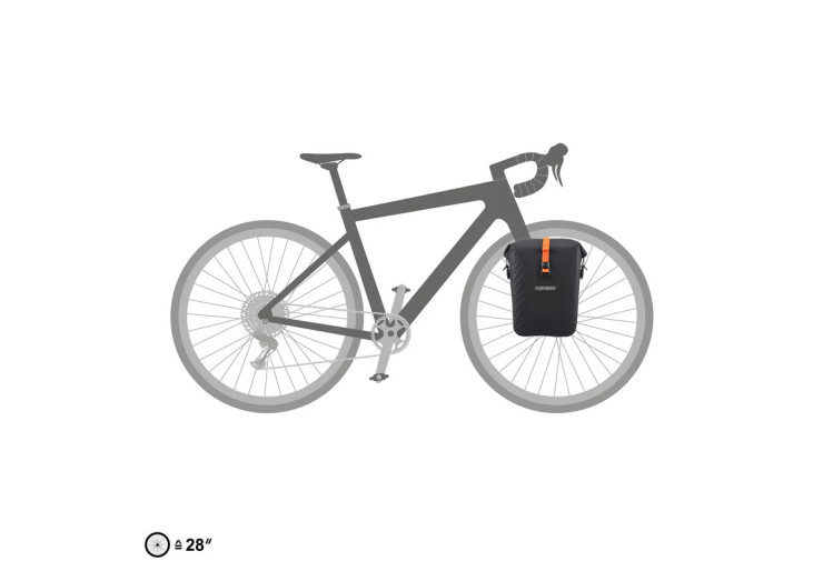 Sacoche de vélo Gravel-Pack QL2.2 14,5L Noir Ortlieb