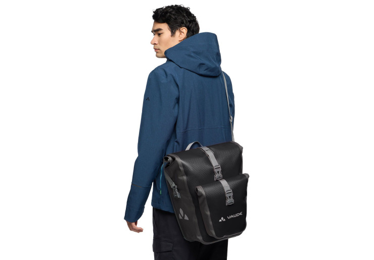 Sacoche de vélo Aqua Back Plus Single Recyclé Black Vaude