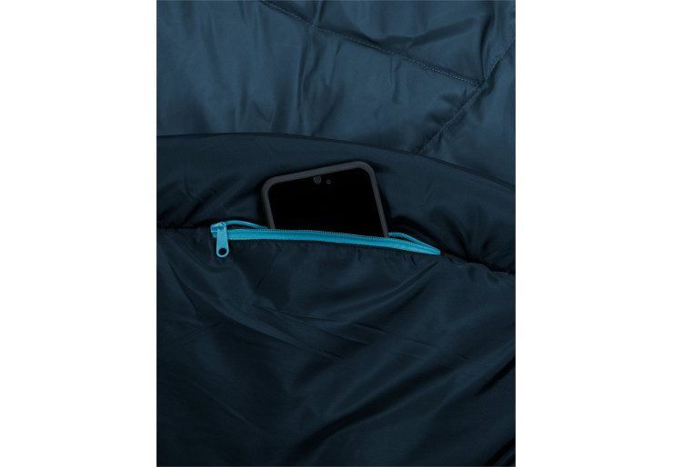 Sac de couchage Sioux 400 XL II SYN Baltic Sea - Zip gauche Vaude