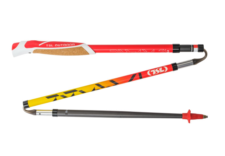 Bâtons Trail Carbon 4 Cork Short Fire TSL