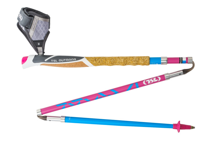 Bâtons TSL Trail Carbon 4 Cork Cross Flamingo