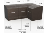 Pack 3 housses pour meubles N Forge Adour