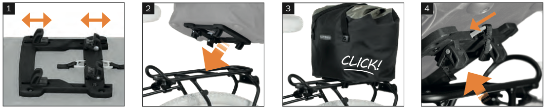 Système de fixation Rack-Lock Ortlieb