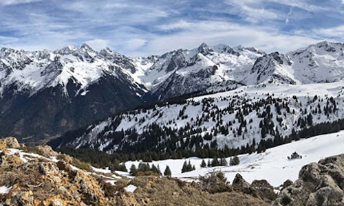 itinéraire en raquettes à neige tsl au chambourguet