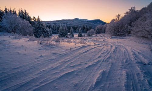 itinéraire raquettes à neige auvergne france