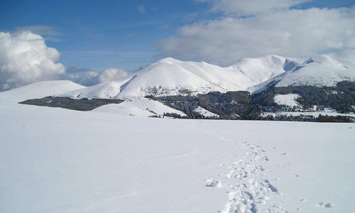 itinéraire raquettes à neige auvergne france